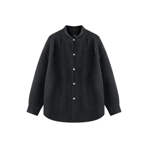 HERBEL Темно-серый унисекс пальто