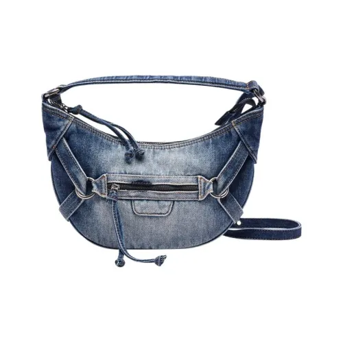 URBAN REVIVO Сумка через плечо средний размер женский серо-синий