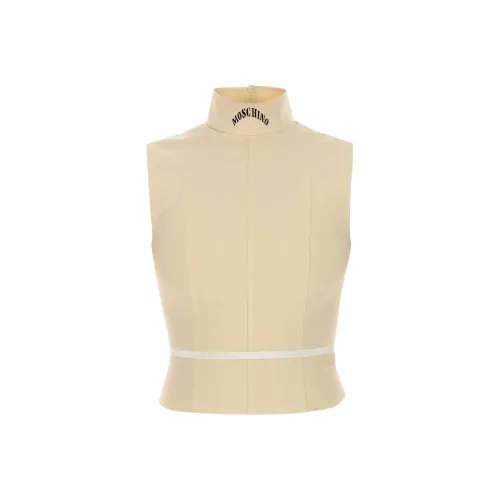 MOSCHINO Жёлтые Женские T-рубашки