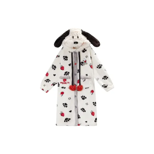 GUKOO Элегантный белый женский халат для ванной