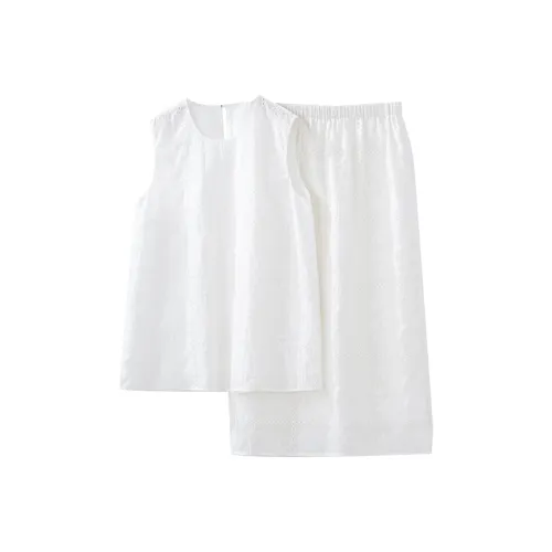 Musewave Фиксация Вышивка Без рукавов Майка Эластичный HIGH RISE Юбка Одежда Комплекты Женские