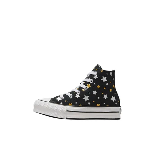 Converse Chuck Taylor All Star Амортизация Износостойкие Высокие Кеды для Детей Черные для Возрастных 3-7 Лет