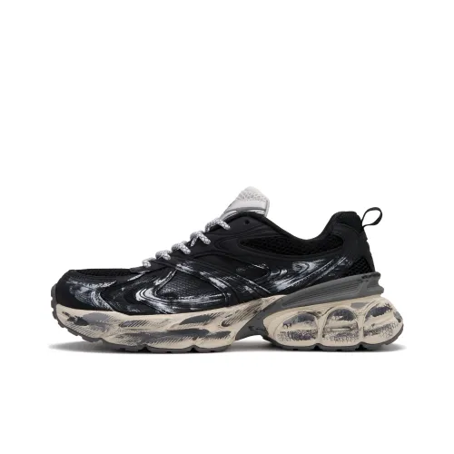 KAPPA Galileo 'Кибер CENTURY' Устойчивые к истиранию Низкие Кроссовки Унисекс Черные Серые