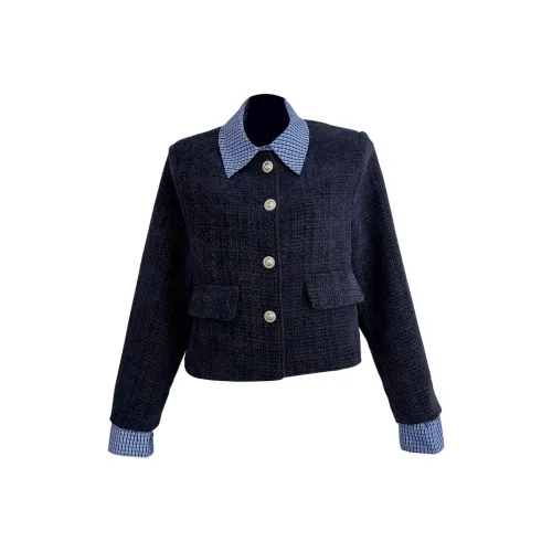 Olivia Share777 Темно-синий Женские Куртки