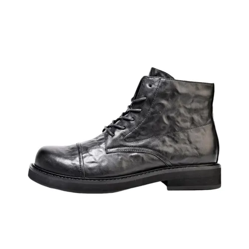 Brounvanm Короткий Мартин Boot Мужской Черный