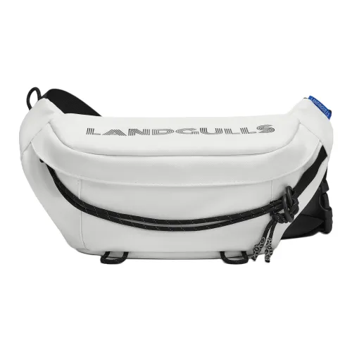 Land Gulls ПУ (полиуретан) Сумка через плечо Sling Сумка Средняя Унисекс Белый Черный