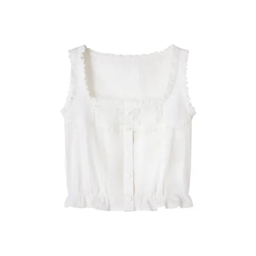 UENA Белая рубашка В наличии Женские майки