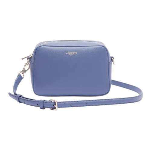 LACOSTE Сумка через плечо из коровьей кожи женская синяя