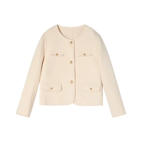 XIANGYING Цапельно-белый Женское пальто