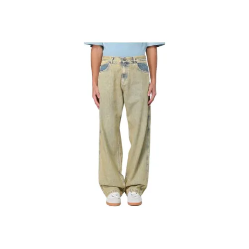 BONSAI STUDIO Green Men's Jeans BONSAI STUDIO Зеленые Мужские Джинсы