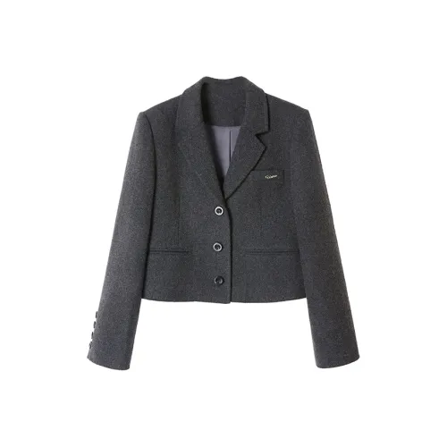 UENA Серый Пальто В наличии Унисекс Короткие пальто