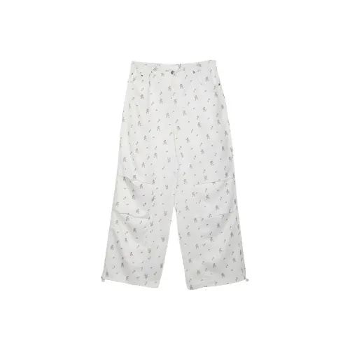 FTTHR Белый Женские Повседневные Брюки