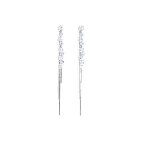 MCK Серьги-гвоздики из серебра 925 пробы женские