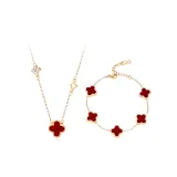 Романтическая коллекция "Четырехлистный клевер" (красный)