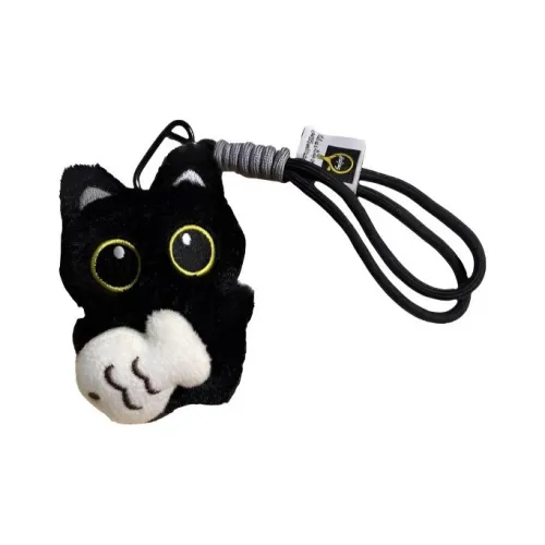Nodding Bud Bug Милый Рыбалка Черный кот Котенок Универсальный Ангел MAGIC STICK Украшение Кукла Плюшевый Подвеска 9 см Длина корпуса