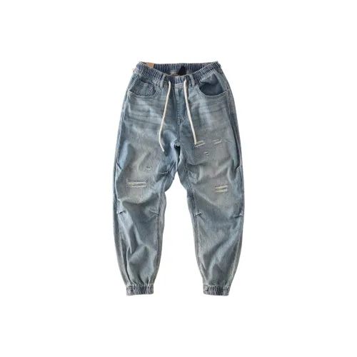 Zomuros Blue Unisex Jeans Zomuros Синий Унисекс Джинсы