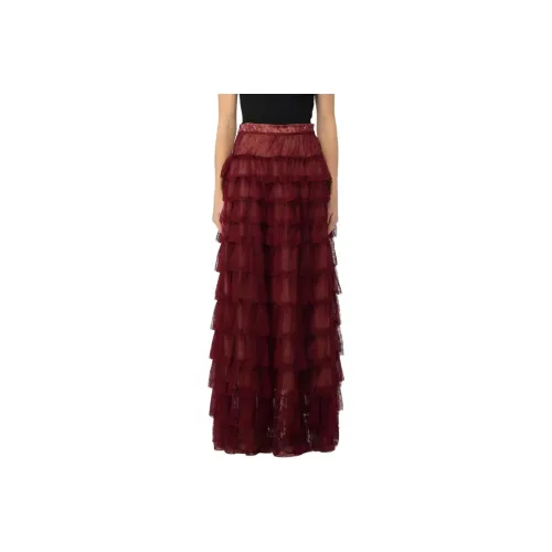 TWINSET Milano Повседневный Длинный Юбка Женские Бордовый