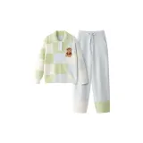 Синий Зеленый Преппи Медведь