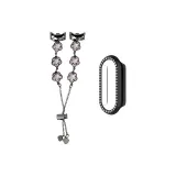 Черный + Черный чехол с ромбовидным дизайном