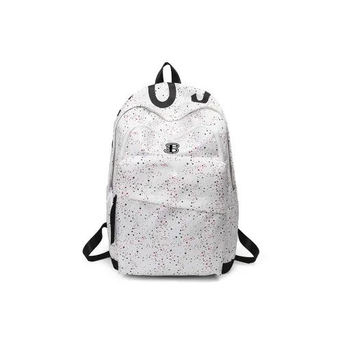 BEN SHERMAN Nylon Backpack Unisex White Black BEN SHERMAN Нейлоновый рюкзак унисекс белый черный
