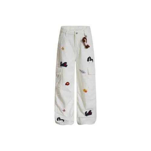 51XXHA Ecru Unisex Casual Pants