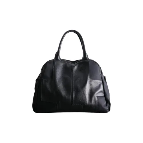 VIHUS Сумка Tote из крупнозернистой текстуры коровьей кожи сумка для покупок сумка обычного размера унисекс черный