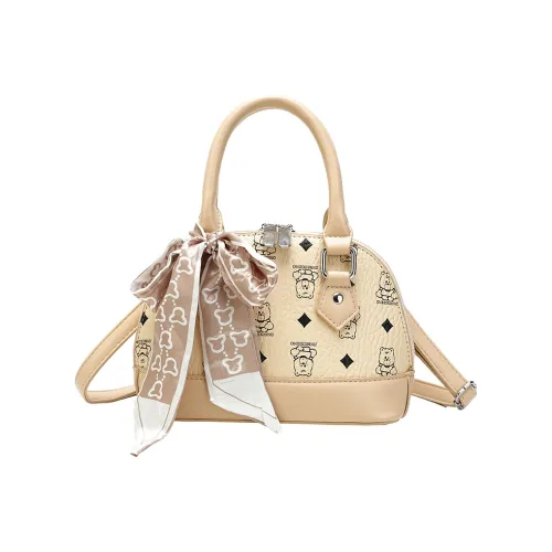 AUNG ПУ (полиуретан) Сумка через плечо Стандартная Экрю Розовый Коричневый