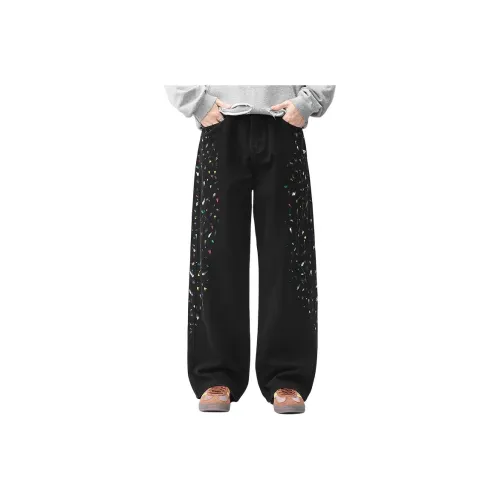 NRXX Черные Унисекс Джинсы