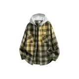 Зеленый клетчатый (с капюшоном)