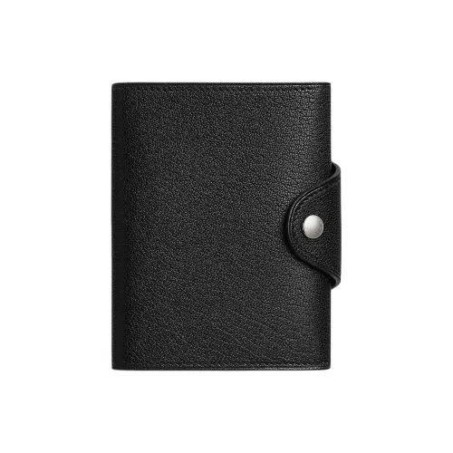 HERMES Iliade Chamkila шевро Картхолдер Женские 89 Черный