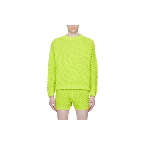 BONSAI STUDIO Неоновый зеленый Мужские свитеры