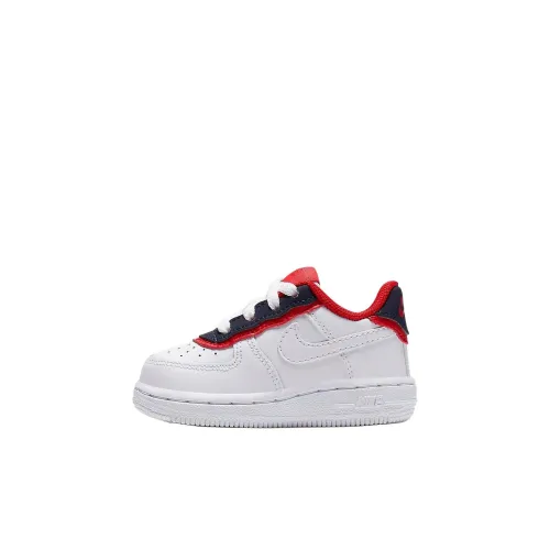Nike Air Force 1 Противоскользящие амортизирующие устойчивые к истиранию дышащие низкие топы обувь для малышей белый для новорожденных и малышей