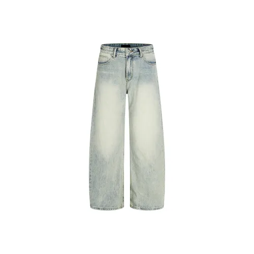 WLNEXT Дизайн Фокусированный Эксклюзивные Промытые Джинсы Мужские Премиум Стильные Брюки Унисекс