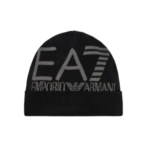 EMPORIO ARMANI Акриловые шапки-бини Мужской Черный
