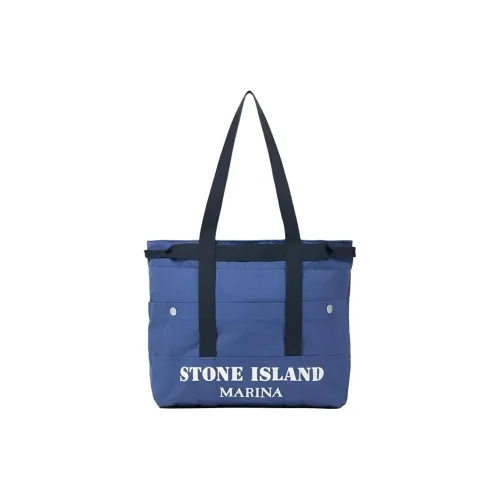 STONE ISLAND Marina Хлопок Плечевая сумка Унисекс Синий