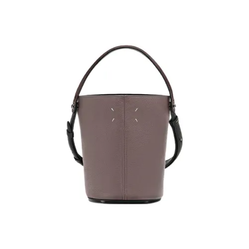 Maison Margiela Корова Кожа Ведрообразная Сумка Мини Унисекс Фиолетовый Коричневый