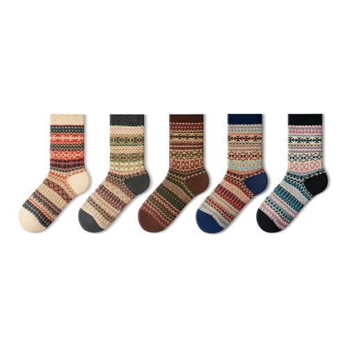 PRIMEET Носки Crew Женские упаковка из 5 пар