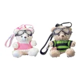 Розовые свитера с дизайном медведя + зеленые свитера с дизайном медведя