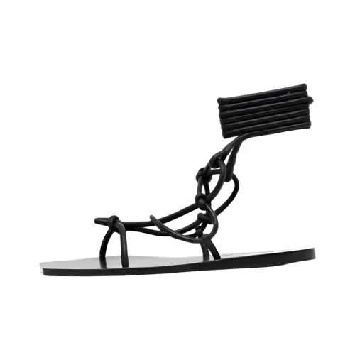 RICK OWENS совместный бренд RO Penta One Ремень Сандалии Женские Черный