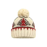 Бежево-красная пряжа с краем