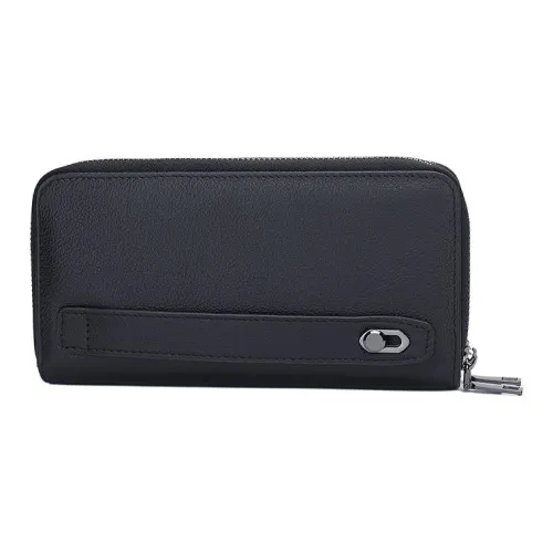 DOSRFINI Кошелек из коровьей кожи стандартный мужской черный