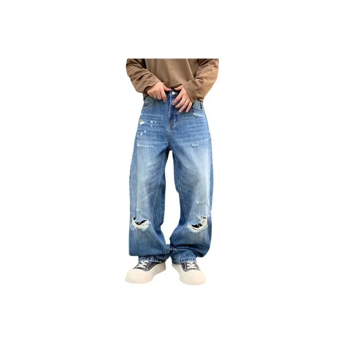 NRXX Blue Unisex Jeans NRXX Синий Унисекс Джинсы