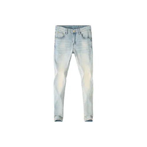OGQG Light Blue Men's Jeans OGQG Светло-голубые мужские джинсы