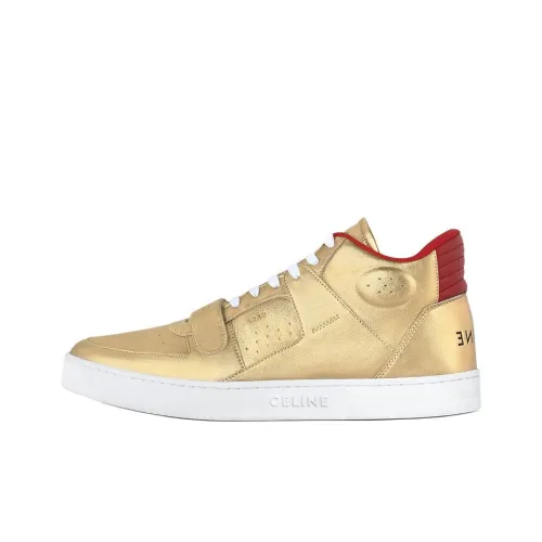 CELINE CT 02 MID Топ Стильные Скейтбординги Мужской Золотой