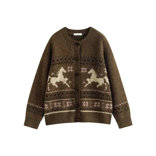 Inman Темно-зеленый Женский Трикотаж