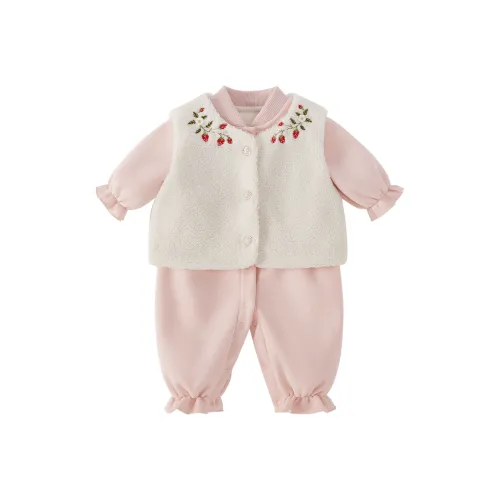 JELLYBABY Cute Long Sleeved Jumpsuit + Vest JELLYBABY Милый Длинный Рукав Комбинезон + Жилет