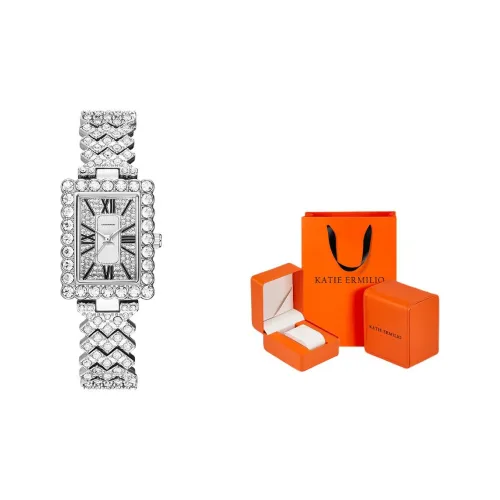 Katie Ermilio Кварцевый механизм серебристый циферблат женские часы
