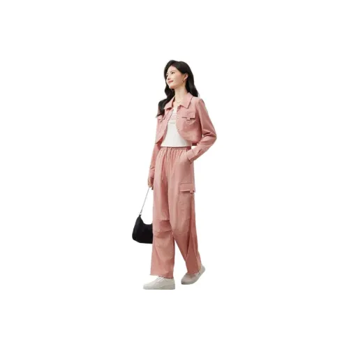XINFEIYU Pink Women's Casual Suits XINFEIYU Розовый Женские Повседневные Костюмы