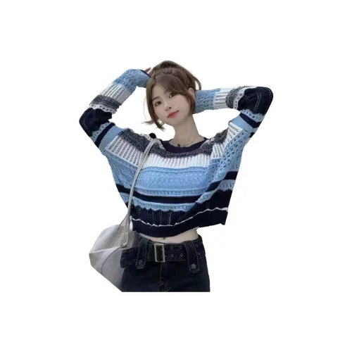 OURUOKE Синий Женский Трикотаж