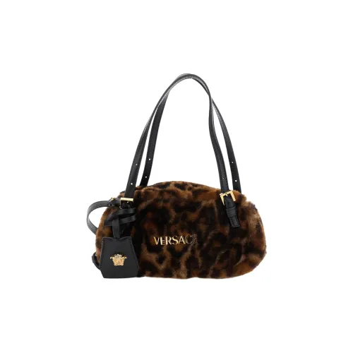 VERSACE Кожа Сумка через плечо Женская Коричневая